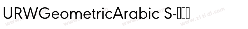 URWGeometricArabic S字体转换